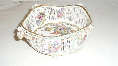 Lot 205 - A German floral basket