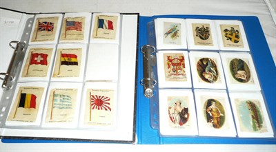 Lot 220 - A quantity of cigarette silks in two folders