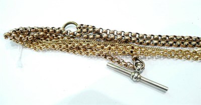 Lot 281 - Four yellow metal chains