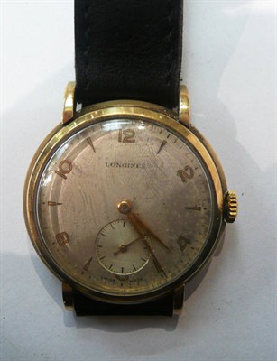 Lot 292 - A 9ct gold Longines wristwatch