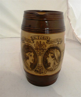 Lot 314 - A Doulton Lambeth Victoria Jubilee jug, 1897