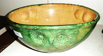 Lot 345 - A Brannam 'Owl' pottery toilet basin