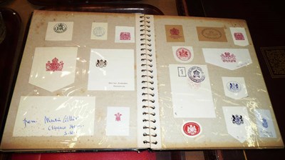 Lot 415 - Three albums of crests and an album of cigarette cards (4)