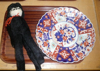 Lot 472 - A Felix the Cat soft toy and a Japanese Imari fluted dish