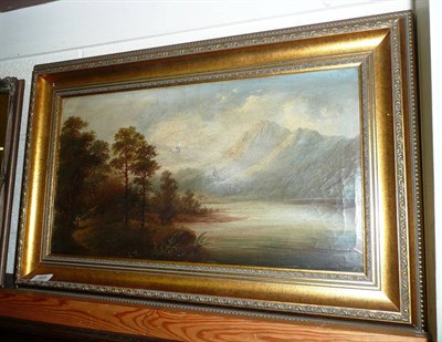 Lot 488 - 19th century oil on canvas, Print Camp of the 4th Division