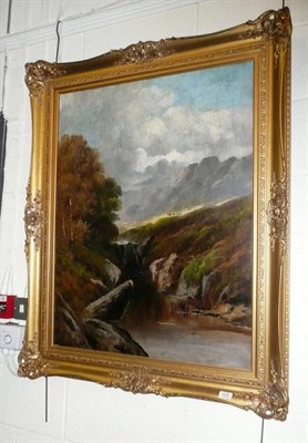 Lot 524 - Pair of oils on canvas of river scenes, by James Insall in gilt frames