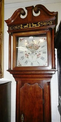 Lot 539 - A late George III oak longcase clock and pendulum