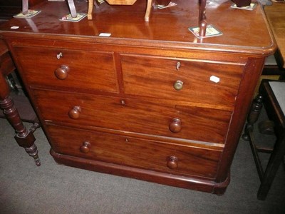 Lot 563 - A Victorian mahogany three height chest