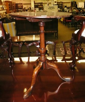 Lot 588 - An 18th century oak and elm tripod table