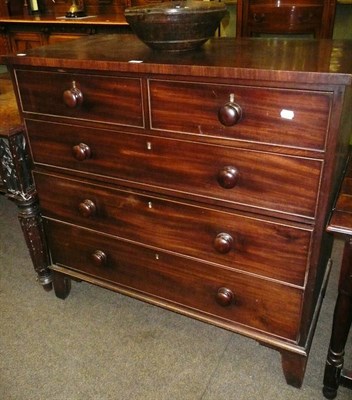 Lot 689 - An early Victorian mahogany four height chest