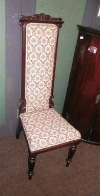 Lot 709 - A Victorian simulated rosewood side chair (a.f.)