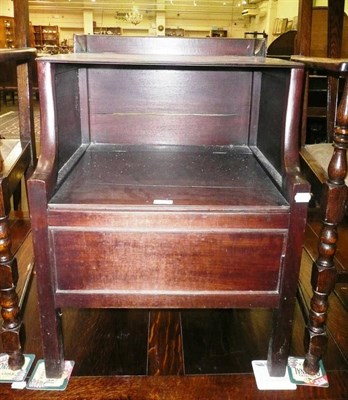 Lot 672A - A late George lll mahogany commode