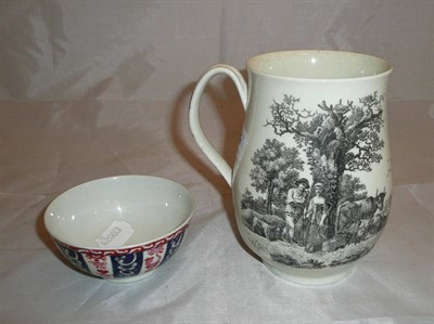 Lot 109 - Hancock Worcester mug and a Queen Charlotte pattern small bowl (restored)