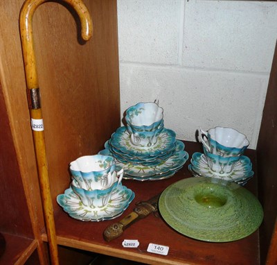 Lot 140 - Foley Art Nouveau part tea service and sundry