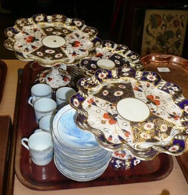 Lot 166 - A Pointans Imari pattern dessert service and a Japanese coffee service