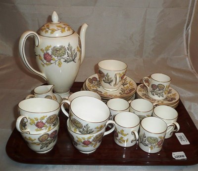 Lot 286 - Wedgwood 'Litchfield' coffee service, six cups and saucers, teacups, saucers, milk, sugar and...