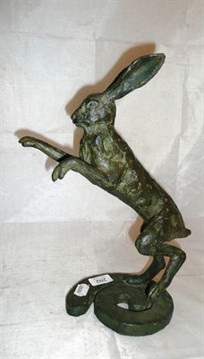 Lot 292 - Composition figure of a standing hare