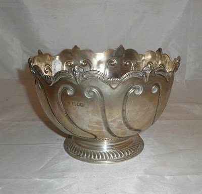 Lot 332 - Silver rose bowl