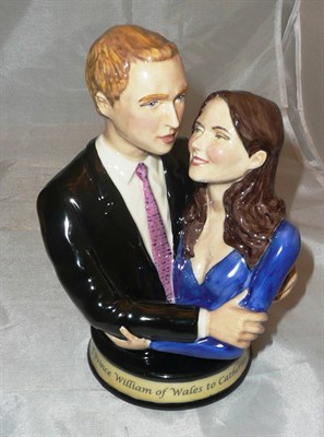 Lot 334 - Prince William and Catherine Middleton, The Royal Marriage', Peggy Davies figure (retail £99)