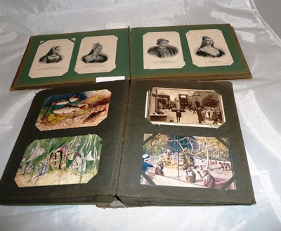 Lot 413 - Two albums of mixed postcards