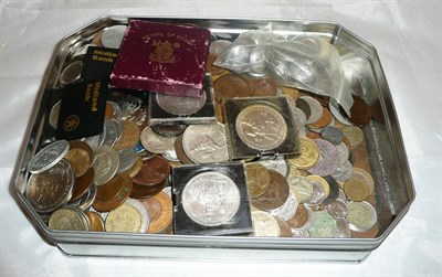 Lot 416 - A tin of coins