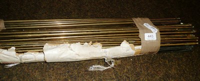 Lot 443 - Quantity of brass stair rods