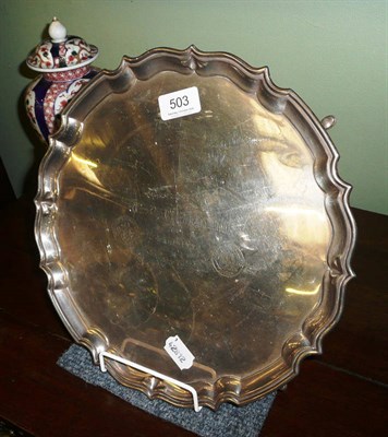 Lot 503 - A silver salver