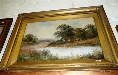 Lot 530 - Oil painting landscape, indistinctly signed 'E J Tory'