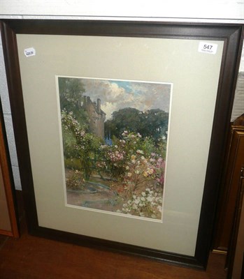 Lot 547 - Framed pastel, Kellie Castle, Fife by Mary G Wilson