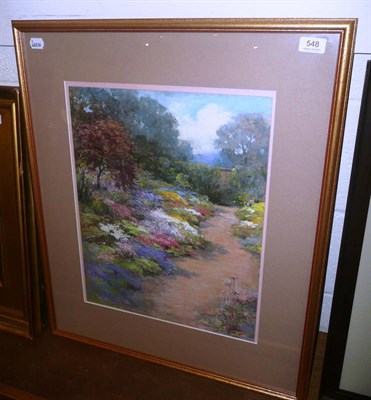 Lot 548 - Framed pastel, Royal Botanic Gardens Edinburgh by Mary G Wilson