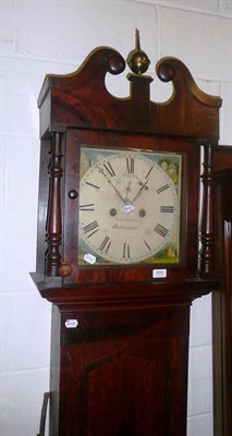 Lot 608 - An oak and mahogany cross-banded eight day longcase clock by Lawrence of Wellington