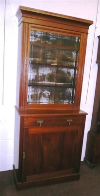 Lot 612 - Edwardian mahogany bookcase cabinet