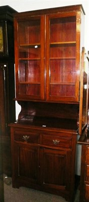 Lot 622 - A mahogany glazed bookcase