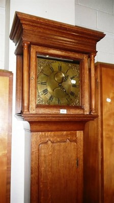 Lot 627 - Thirty hour oak longcase clock by H Lough of Penrith