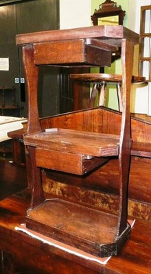 Lot 646 - Three tier oak stand