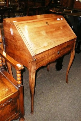 Lot 668 - Small walnut bureau de dame