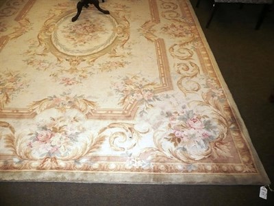 Lot 674 - An Aubusson-style room-sized carpet