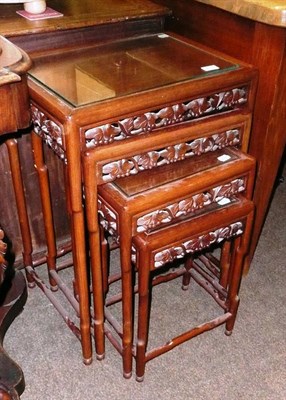 Lot 758 - A Chinese nest of four tables