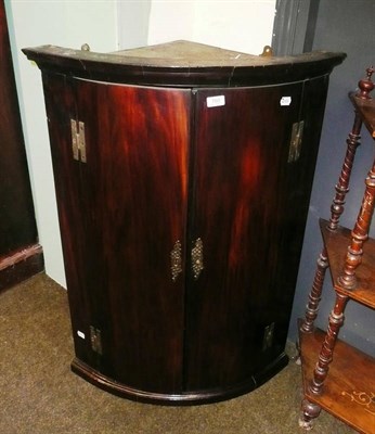 Lot 760 - 19th century mahogany corner cabinet