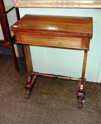 Lot 768 - Early 19th century rosewood fold-over table with single drawer