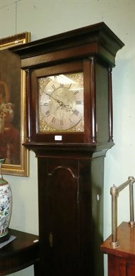 Lot 778 - An oak cased thirty hour longcase clock, brass dial 'Will Snow 957'