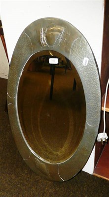 Lot 783 - Oval embossed mirror - Newland School