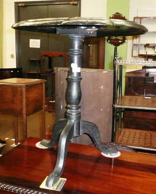 Lot 661A - A papier-mache tripod table