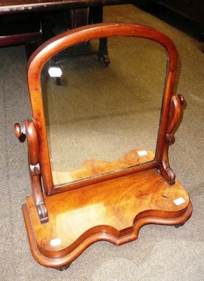 Lot 735A - Mahogany toilet mirror