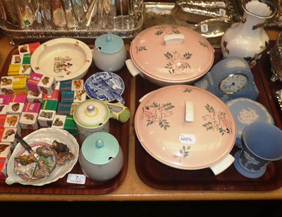 Lot 7 - Two trays of Whimsies, Wedgwood and Poole etc