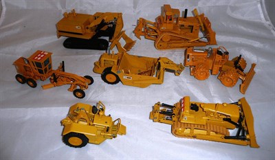 Lot 37 - Seven diecast models of construction vehicles