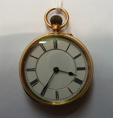 Lot 50 - An 18ct gold pocket watch