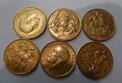 Lot 51 - Six full sovereigns