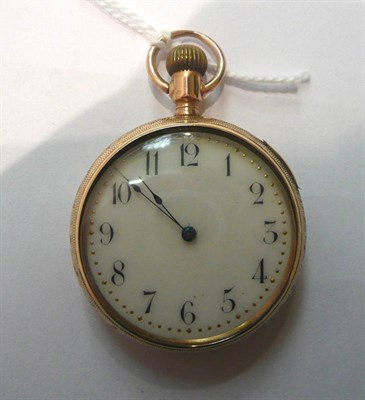 Lot 54 - A lady's fob watch stamped '10c'