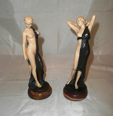 Lot 94 - A pair of reproduction Ferdinand Priess figures